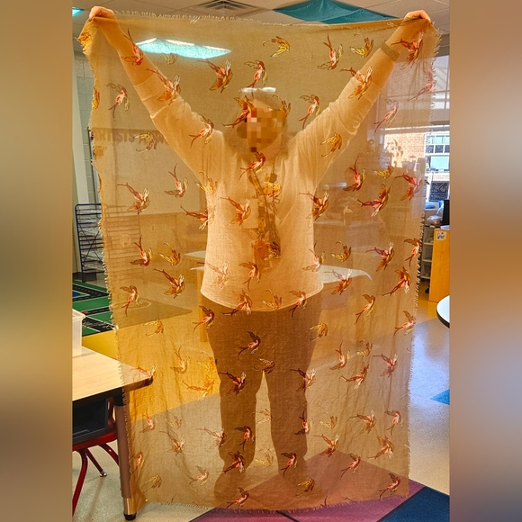 Forever 21 Brown Bird Scarf - Picture 5 of 5